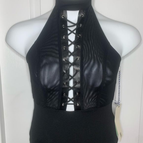 Black Dress Lace all around zipper, -New- Size Medium - Picture 4 of 11